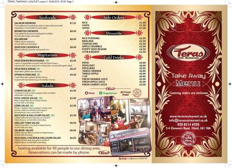 Faroz restaurant - ilford menu  Traditional Turkish Cuisine
